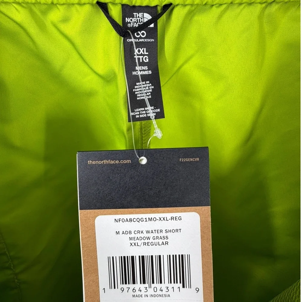The North Face Class V Water Shorts Sulphur Moss Green Men's Size XXL